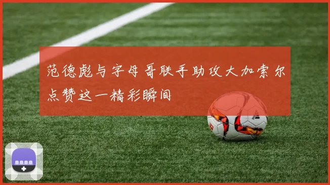 范德彪与字母哥联手助攻大加索尔点赞这一精彩瞬间
